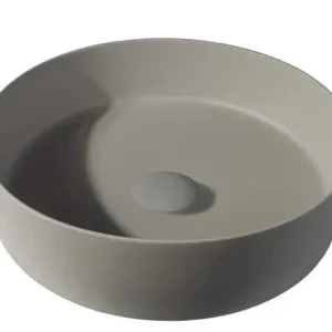 Sanitair Sani Waskom Solid Surface Greige Mat 39x39x10,8cm Goedkoop