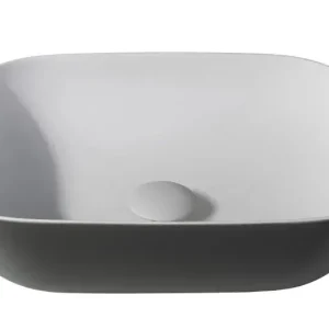 Sanitair Sani Waskom Solid Surface Grijs Mat 46x34x12,2cm EXT Direct Verzonden