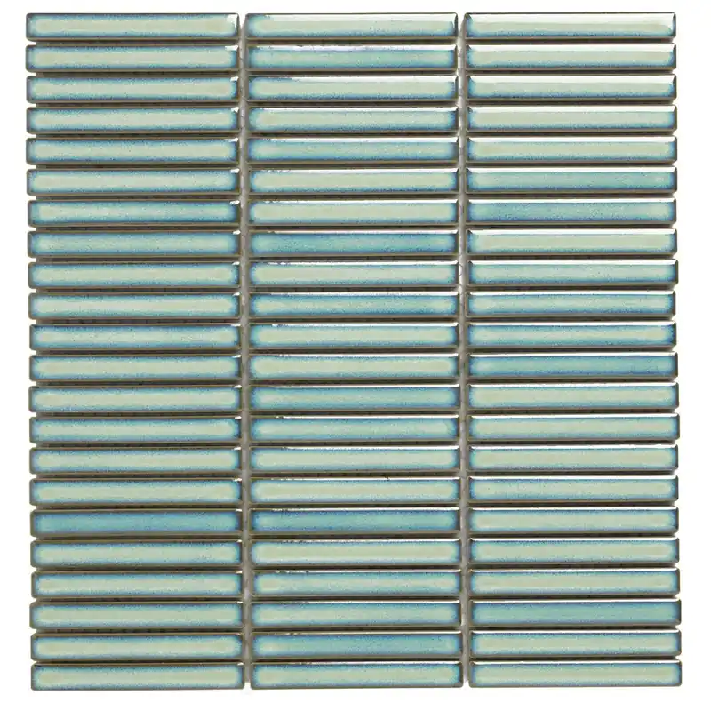 Wand Mozaïek Tegels Kitkat Factory Keramiek Lichtgroen - Matje 28,2x30,8cm Beperkt Aanbod