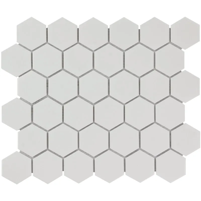 Wand Mozaïek Tegels Factory Hexagon Keramiek Wit Glans - Matje 28,1x32,5cm Favoriet