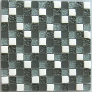 Wand Mozaïek Tegels Factory Glas Toscane Zilver - Matje 30x30cm Goedkoop