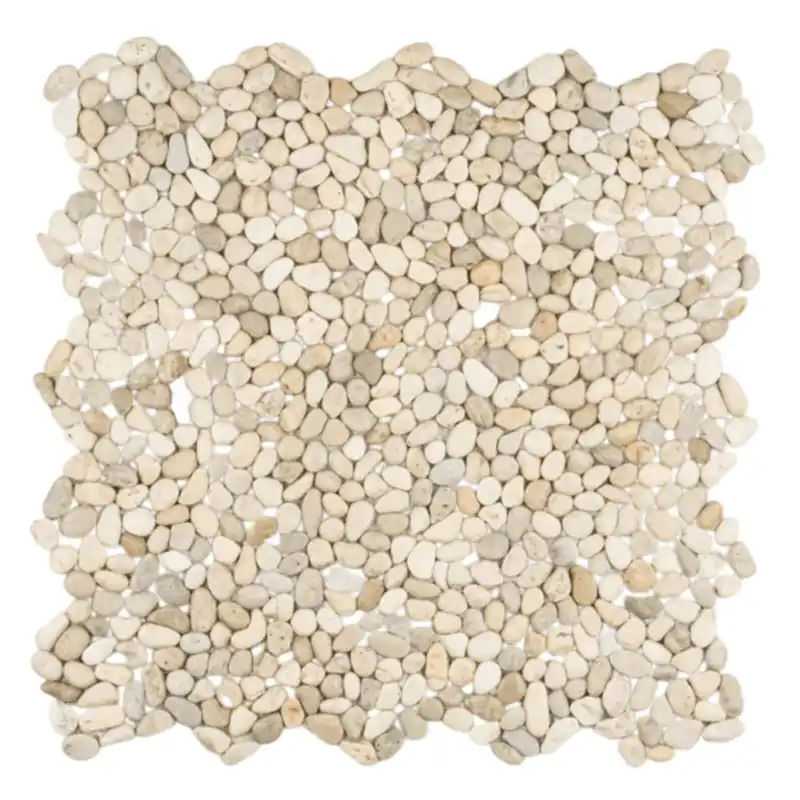 Wand Mozaïek Tegels Factory Mini Kiezelsteen Zand - Matje 30x30cm Dagaanbieding