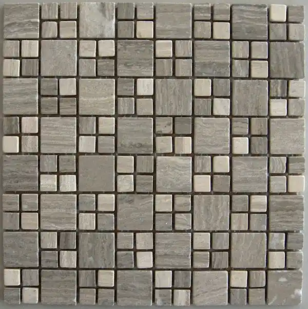 Laatste Versie Wand Mozaïek Tegels Factory Steen Anticato Luca Grijs - Matje 27x27cm