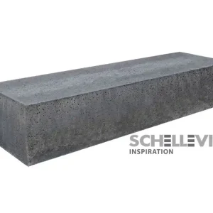 Laatste Versie Schellevis Zitelement 200x60x40 cm recht antraciet
