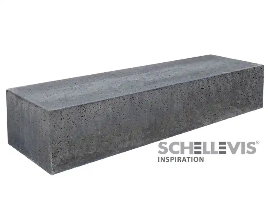 Laatste Versie Schellevis Zitelement 200x60x40 cm recht antraciet