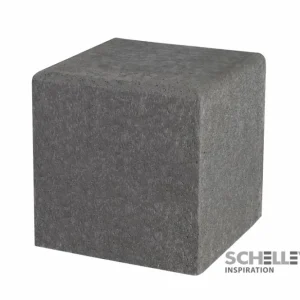Lage Kosten Schellevis Zitelement vierkant 50x50x50 cm antraciet