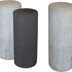 Actieprijs Sierpaal rond 30x100 cm grijs