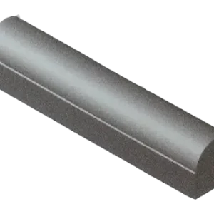 Stootband met voet 18x20x100 2 x recht grijs (let op oud) Premium