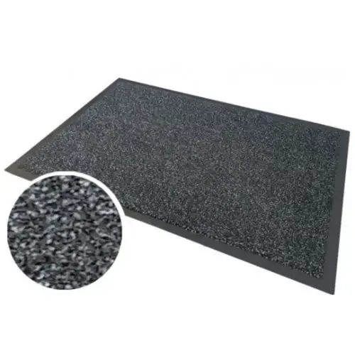 Lage Kosten Drooglopermat antraciet zwart 90x60 cm