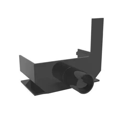 Dagaanbieding Sleufgoot zwart aluminium Sidedrain/75 eindstuk rechts + uitloop 50 mm