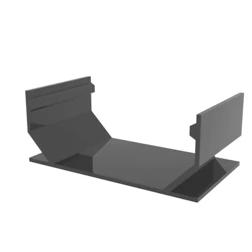 Sleufgoot zwart aluminium Sidedrain/75 verbindingsstuk Beperkte Voorraad