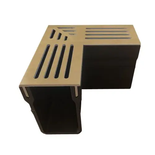 Beste Prijs Star Drain hoekstuk met Corten staal rooster