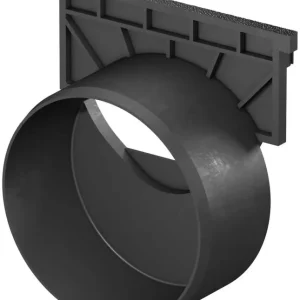 Finale Uitverkoop Universele eindplaat met zijuitloop Ø11 cm