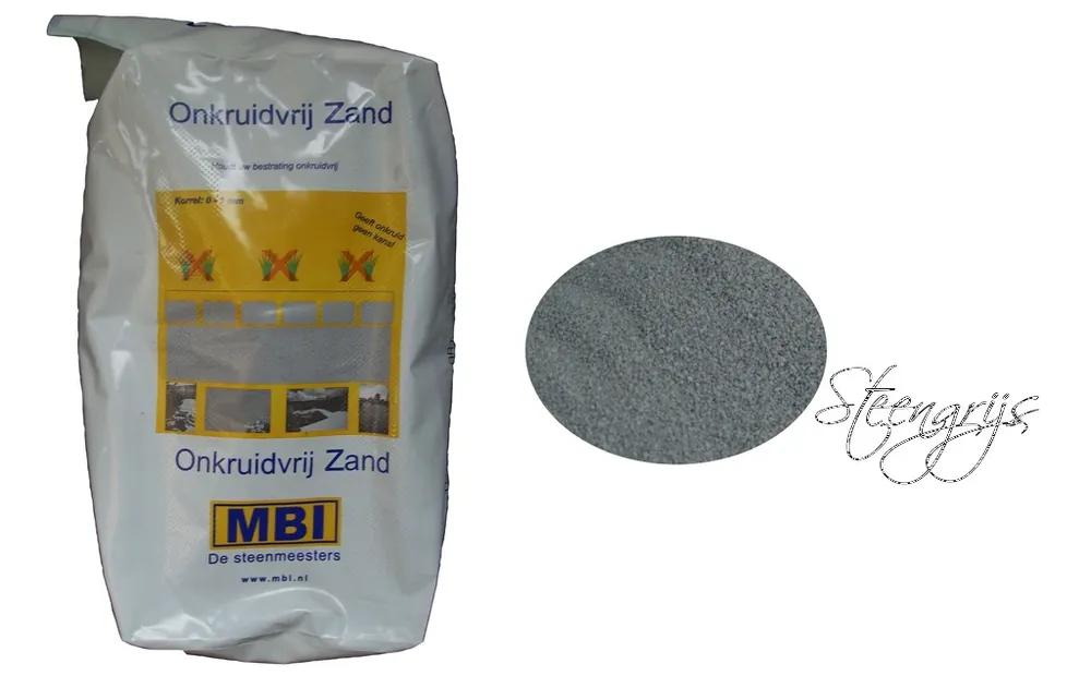 MBI onkruid-remmend voegzand (20 kg) Steengrijs Rechtstreeks Van De Fabrikant