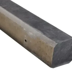 Weekendaanbieding 3-sponnings paal vlak 10x10x195 (sponning 74 cm) taupe