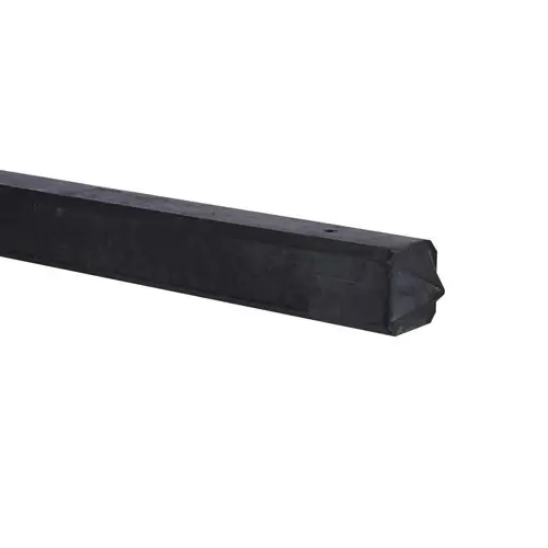 Goedkoop Eindpaal Punt 10x10x275 (sponning 37 cm) Antraciet