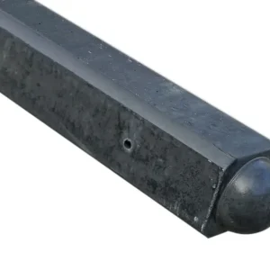 Weekendaanbieding Hoekpaal bol 10x10x230 (sponning 37 cm) antraciet
