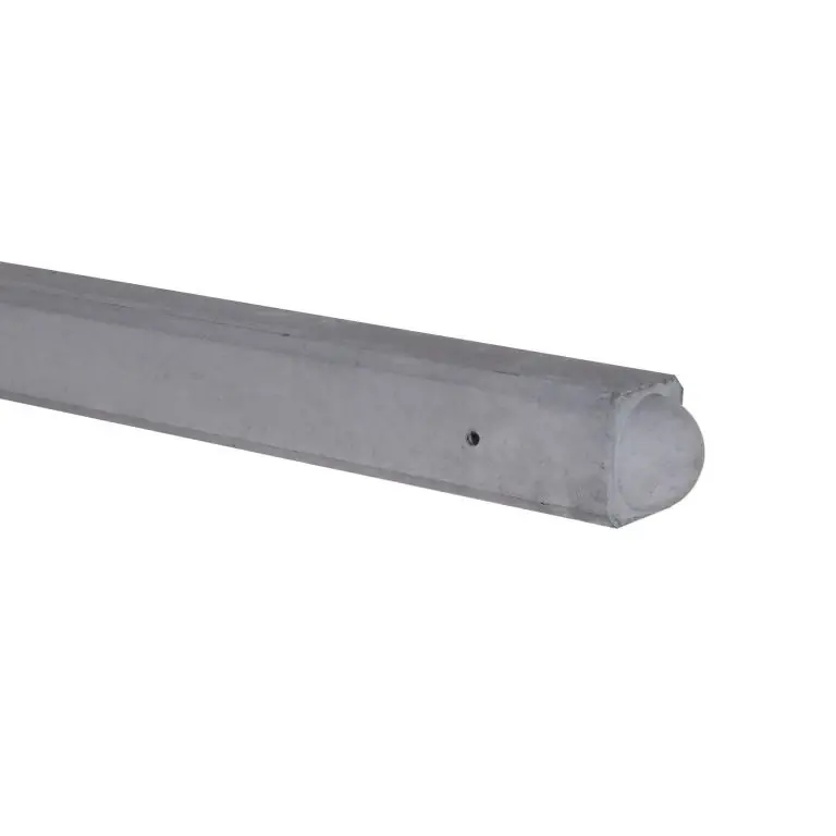 Beperkte Voorraad Hoekpaal tbv plantenbak Bol 10x10x100 (sponning 37 cm) Grijs