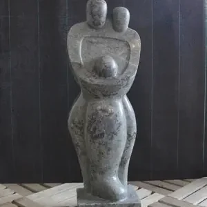 Beeld Family 95 cm zwart Alleen Vandaag