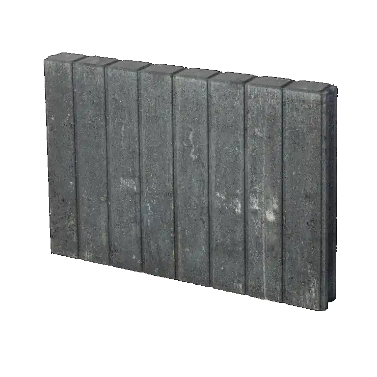 Palissade band vierkant 6x25x50 zwart Exclusieve Aanbieding