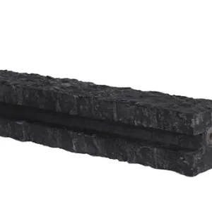 Eindpaal betonschutting granietmotief 12x12x275 (sponning 180/216 cm) Antraciet Aanbieding
