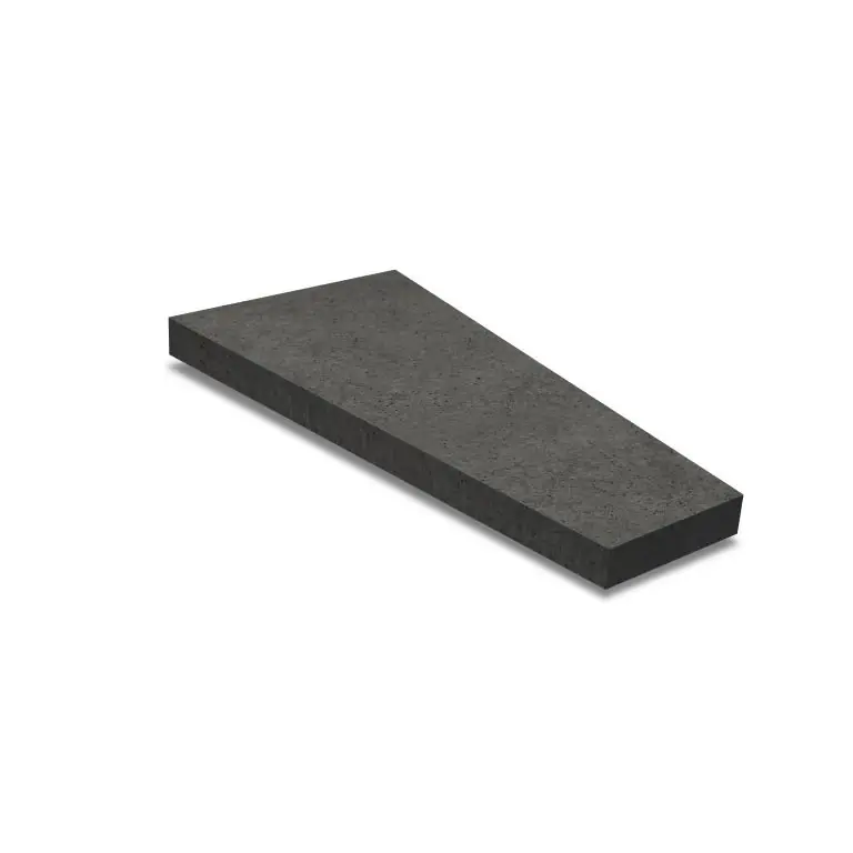 Trapezium tegel 120x60/30x8 cm Carbon Nieuw