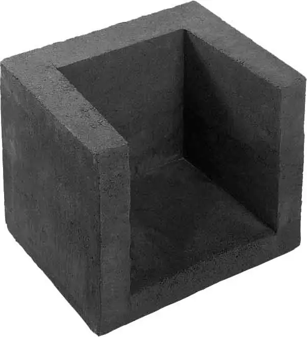 Hoge Kwaliteit U-hoekelement Zwart 40x50x40 cm