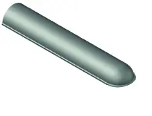 Stoot- plakband zonder voet 12x20x100 1 x rond grijs Superprijs