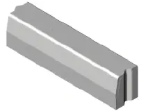 Tijdelijk Beschikbaar Trottoirband 18/20x25x100 zwart visbek K
