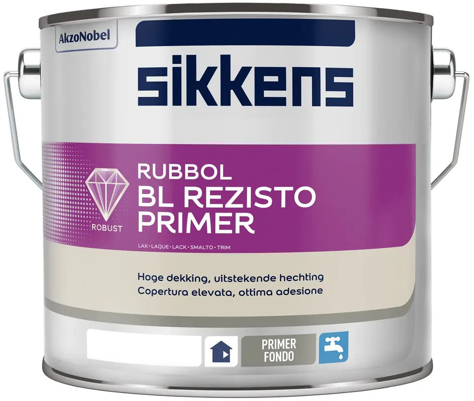 sikkens rubbol bl rezisto primer (wit) 2,5 ltr Hoge Kwaliteit