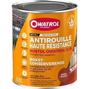 Op = Op owatrol rustol c.i.p. (roodbruin) 0,75 ltr