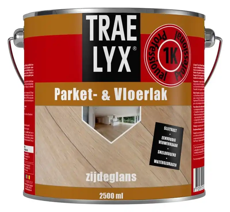 Trae Lyx Parketlak & Vloerlak Zijdeglans 2,5 ltr Shop Nu