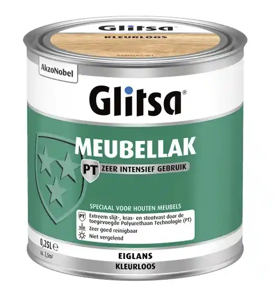 Direct Verzonden glitsa meubellak (blank) 0,25 ltr