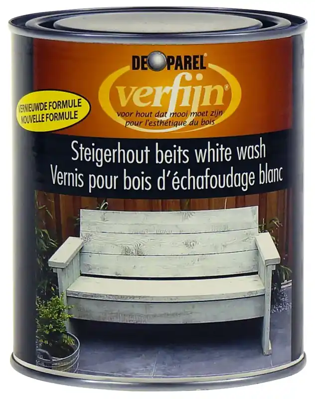 Verfijn Steigerhoutbeits (Wit) 0,75 ltr Actieprijs