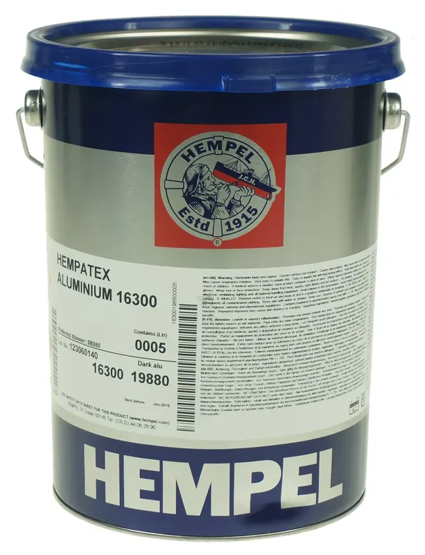 Aanbieding hempel hempatex aluminium 16300 5 ltr