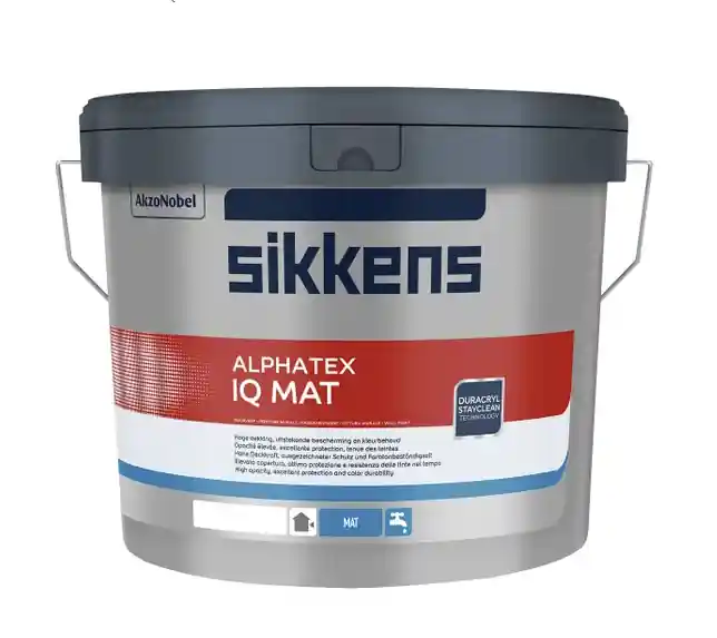 Hete Deal Sikkens Alphatex IQ mat (lichte kleur) 5 ltr