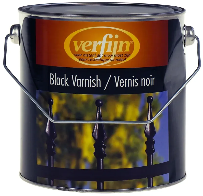 Verfijn Black Varnish (Zwart) 2,5 ltr Finale Uitverkoop