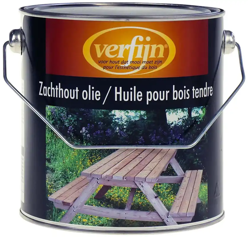 Actieprijs Verfijn Zachthout Olie (Transparant) 2,5 ltr