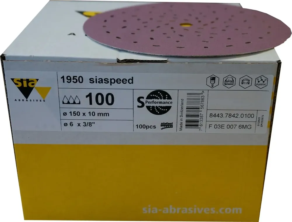 sia 1950 siaspeed schuurschijf 150mm (p120) 100 st Beperkte Voorraad