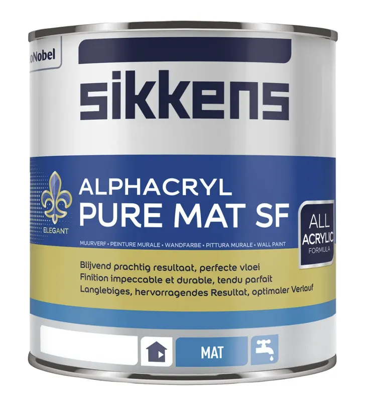 sikkens alphacryl pure mat sf (lichte kleur) 1 ltr Veilige Betaling