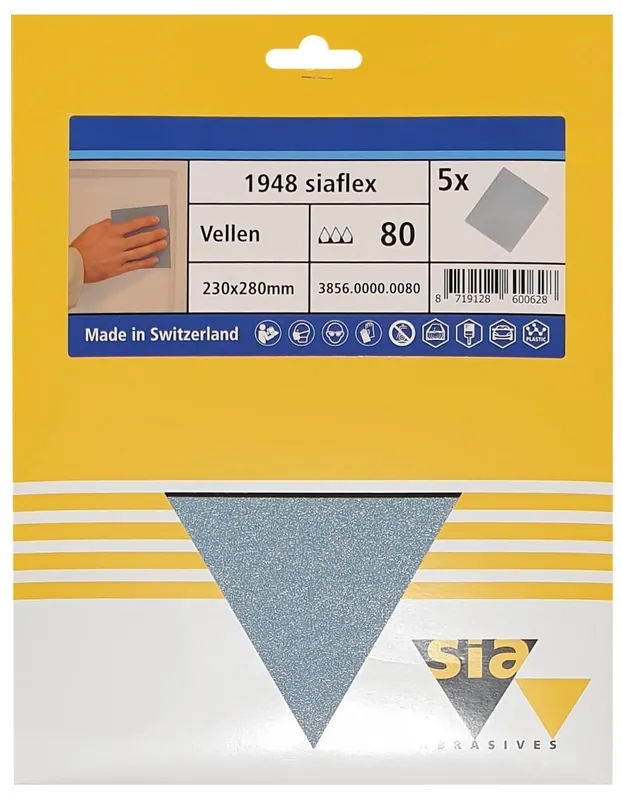 Sia 1948 Siaflex (23 x 28 mm) Dry-Wet P80 5st Uitverkoop