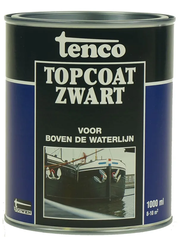 Tenco Topcoat Zwart 1 ltr Lage Kosten