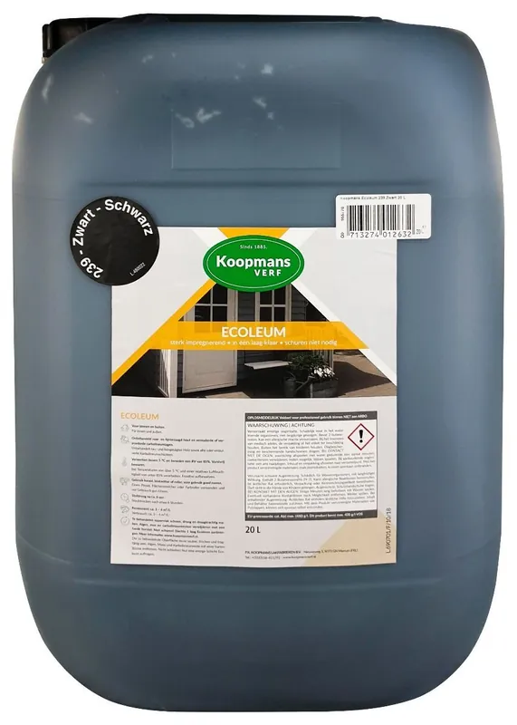 Alleen Vandaag Koopmans Ecoleum (225 zwartbruin) 20 ltr
