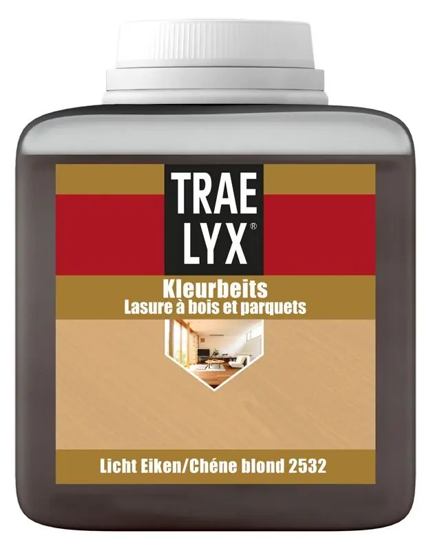 Trae Lyx Kleurbeits 2532 (Licht Eiken) 1 Ltr Snelle Levering