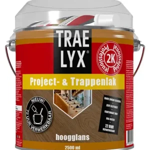 Trae Lyx Project- en Trappenlak HG 2,5 ltr Op = Op