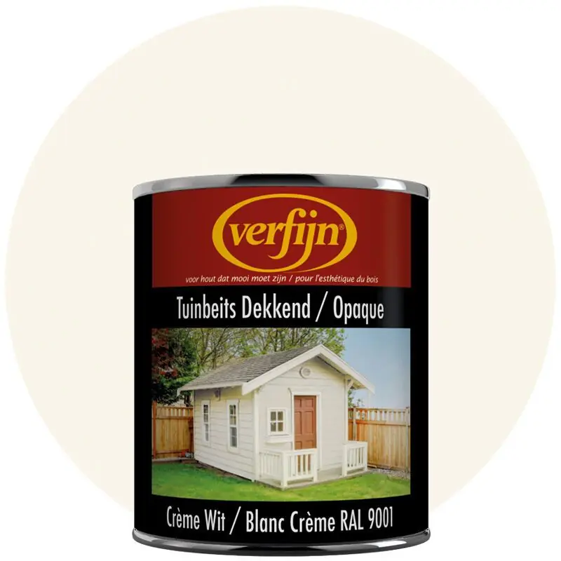 Finale Uitverkoop Verfijn Tuinbeits Dekkend (Crème wit (ral 9001)) 0