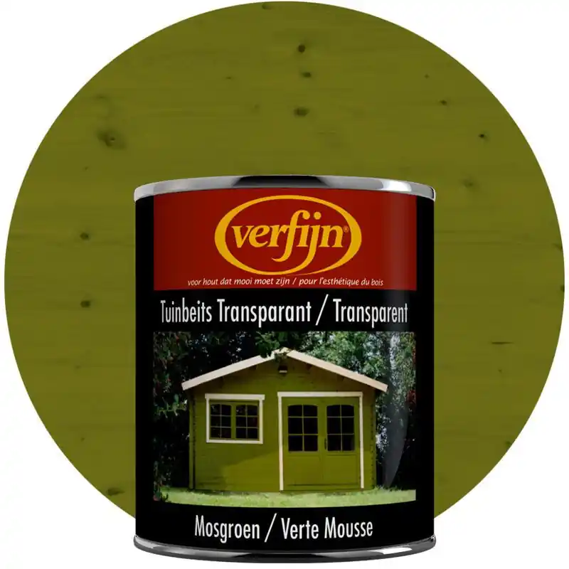 Exclusieve Aanbieding Verfijn Tuinbeits Transparant (Mosgroen) 2,5 Liter