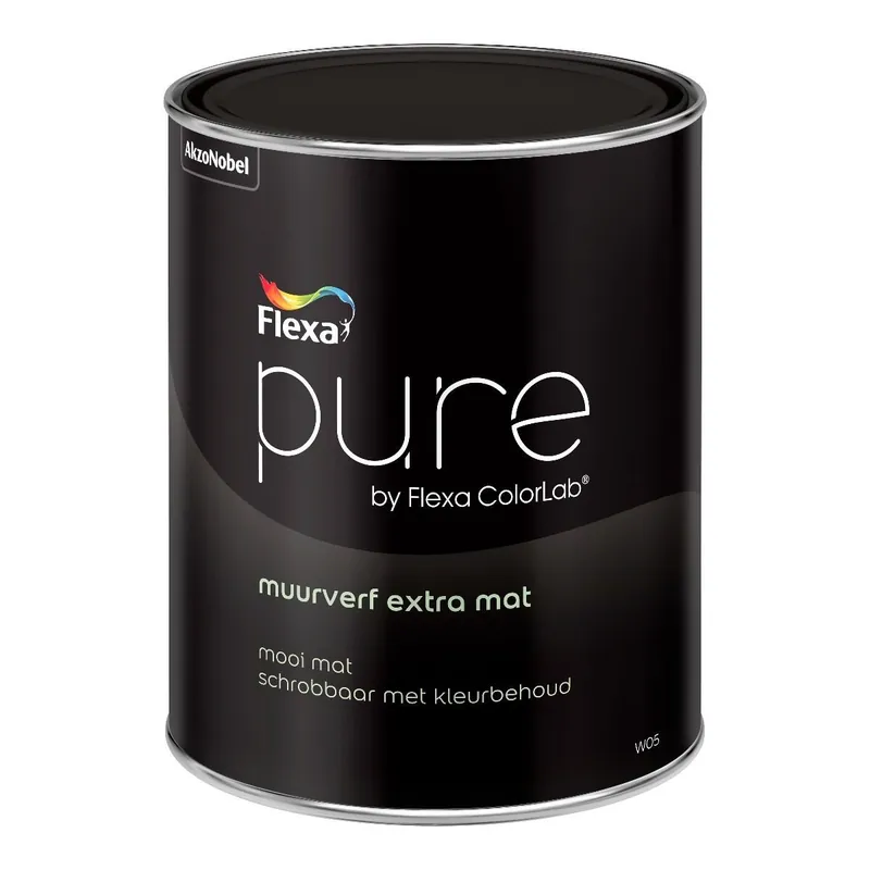 Flexa Pure Muurverf Extra Mat (donkere kleuren) 0, Flitsaanbieding
