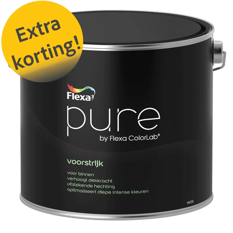Koopje Flexa Pure Voorstrijk (donkere kleuren) 2,5 liter