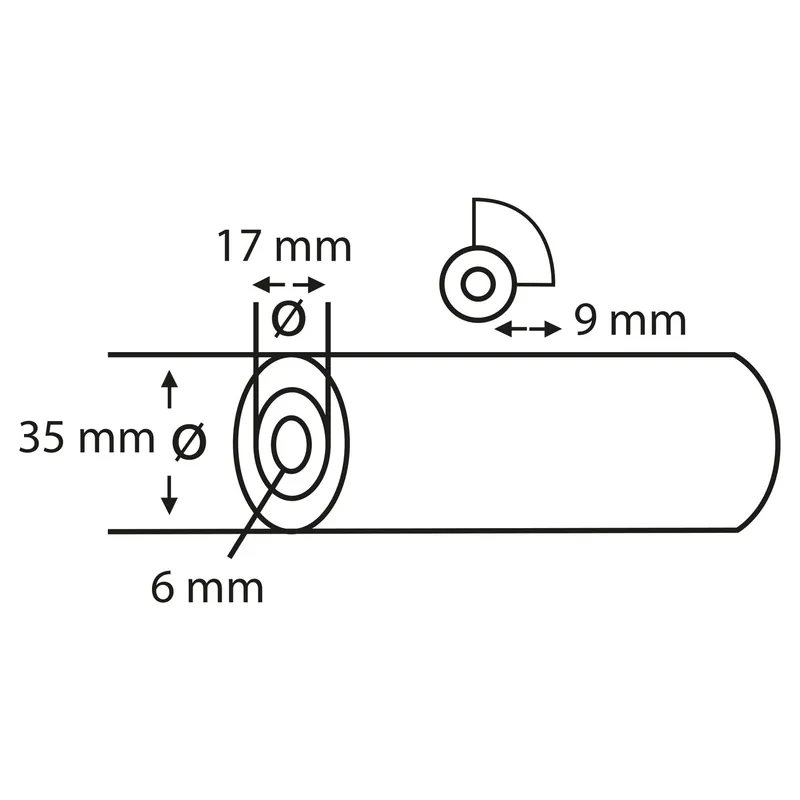 Premium Copenhagen Pro Schuimrol Concaaf (11cm 10 stuks)